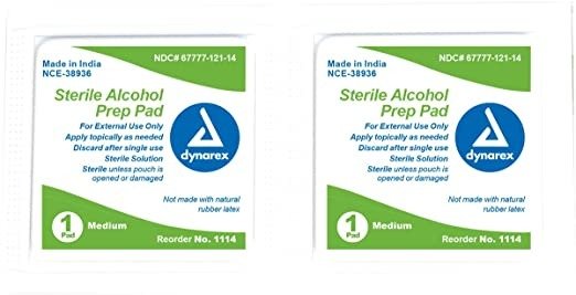 Alcohol Prep Pad Sterile medium 20/100/Cs