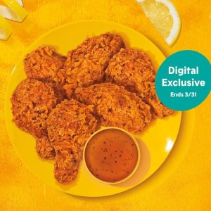 FREE 6Pc Wings on Order $10+Popeyes Digital Order Limited Time Offer