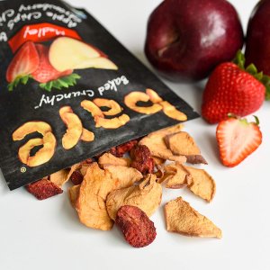 Bare Baked Crunchy Apple Chips, Fuji & Reds 3.4 Ounce Bag, 6 Count