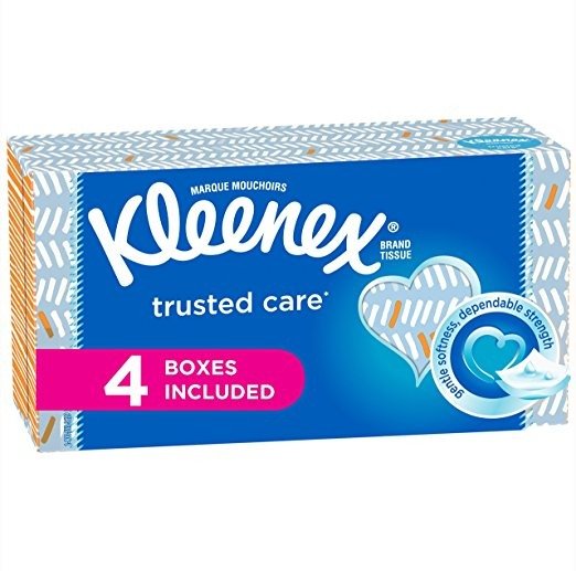 Everyday Facial Tissues, 160Tissues per Flat Box, 4 Pack