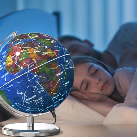 Waldauge Illuminated World Globe with Stand, 9"