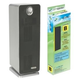 GermGuardian AC4900FL 22-Inch Air Purifier Tower with HEPA Filter; Plus Bonus Replacement HEPA Filter; UV Sanitizer and Odor Reduction - Sam's Club