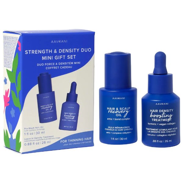 Mini Hair Density Boosting Treatment and Recovery Oil Set