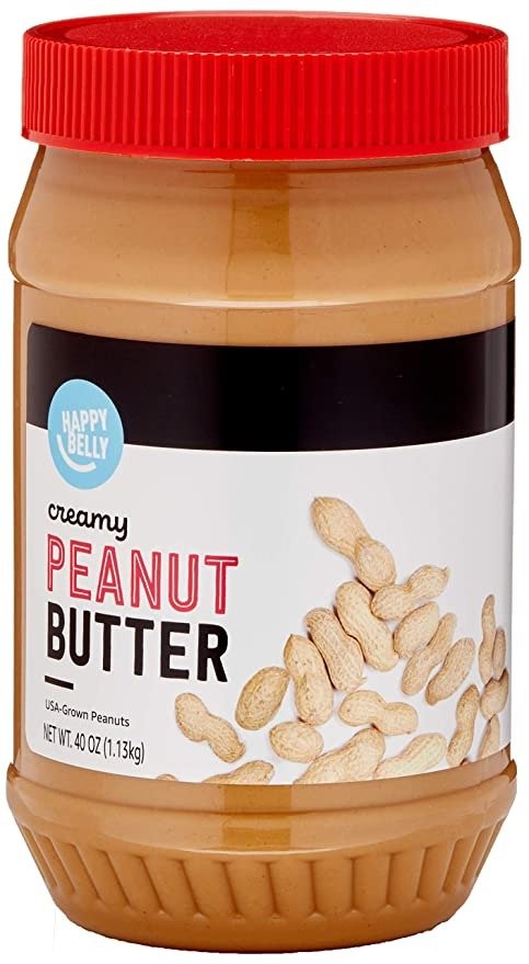 Amazon Brand - Happy Belly Creamy Peanut Butter, 40 Ounce