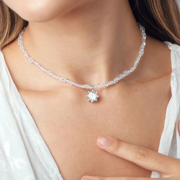 Glazed Diamond Necklace