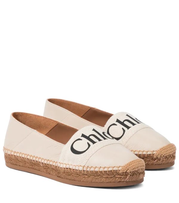 Woody leather espadrilles