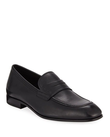 Men's Alred Leather Penny Loafers