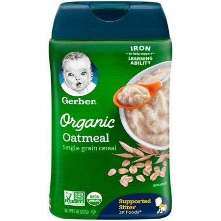 Organic Single-Grain Oatmeal Baby Cereal, 8 oz.
