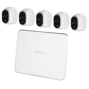 比黒五低：NETGEAR Arlo智能家庭安全无线摄像监控系统 5个装