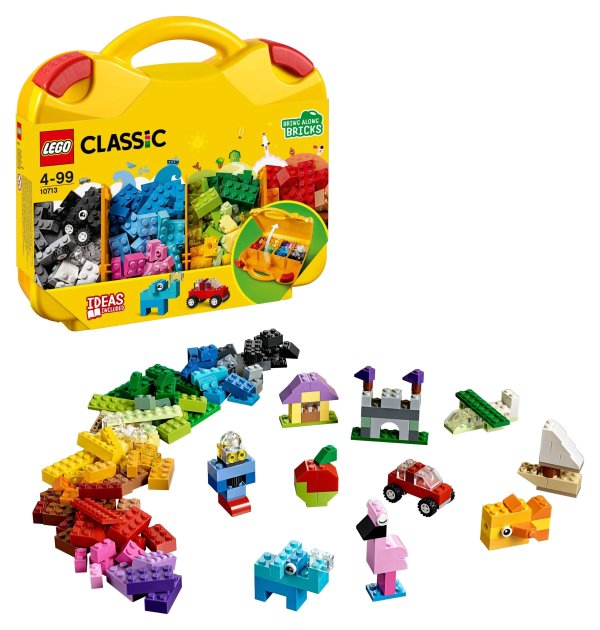 Classic Creative Suitcase 10713 Kids Building Toy Creative Learning Blocks Age 4+ Toy Storage (213 Pieces)