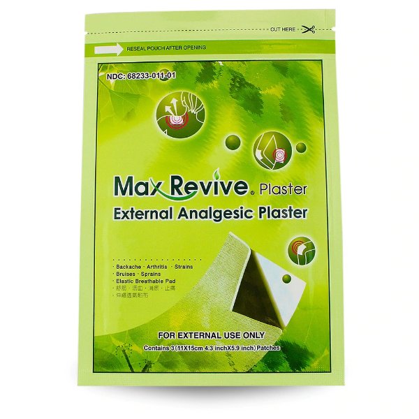 Max Revive® External Analgesic Plaster Large Size 3 Pieces