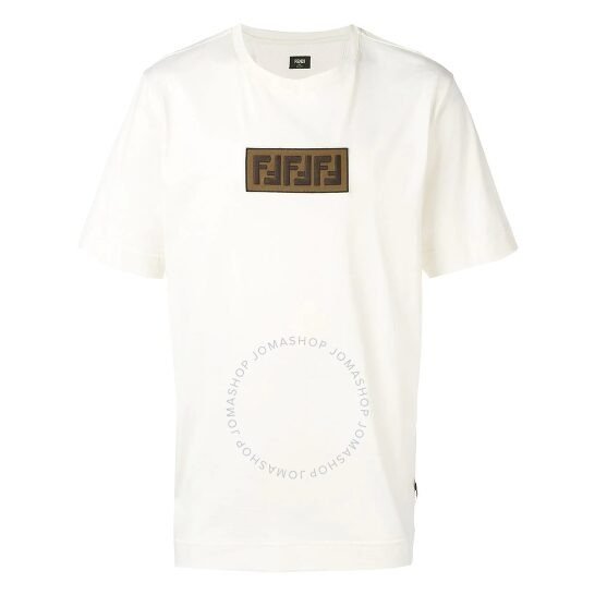 Men's White T-shirt With Patch