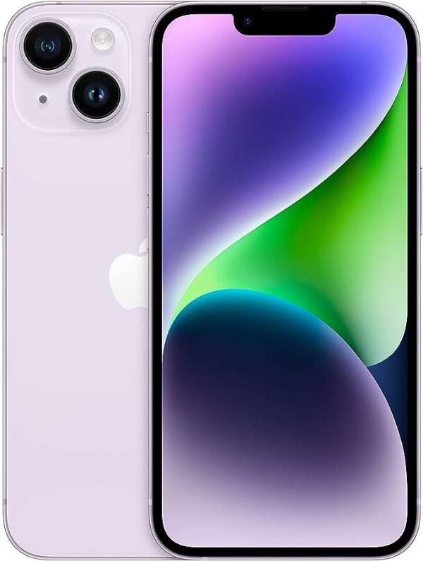 iPhone 14, 128GB, Purple - Unlocked (Renewed Premium)