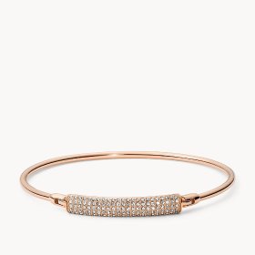 fossil 玫瑰金手镯