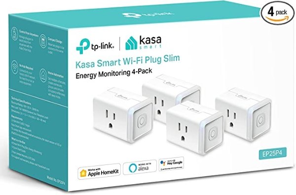 Kasa Smart Plug Mini 15A EP25P4 迷你智能插座 4个装