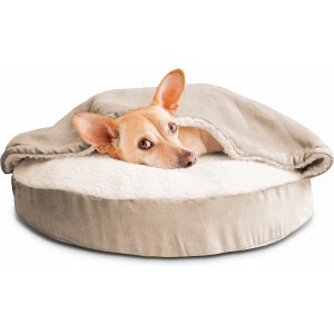FurHaven Faux Sheepskin Snuggery Orthopedic Dog & Cat Bed