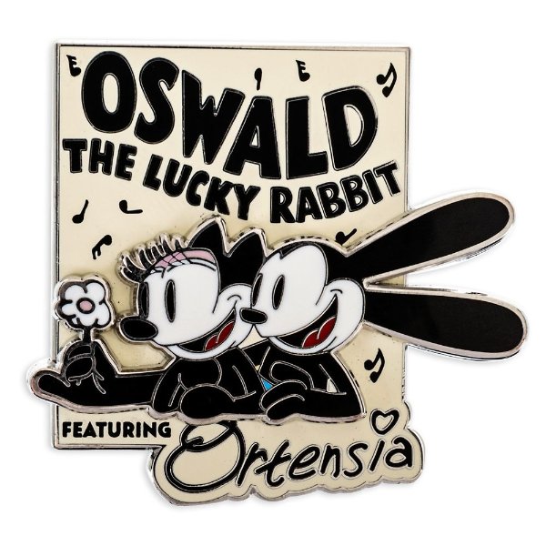 Oswald the Lucky Rabbit and Ortensia Pin – Disney100 – Limited Release | shopDisney