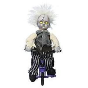 Totally Ghoul  Halloween Animated Zombie Baby On Tricycle