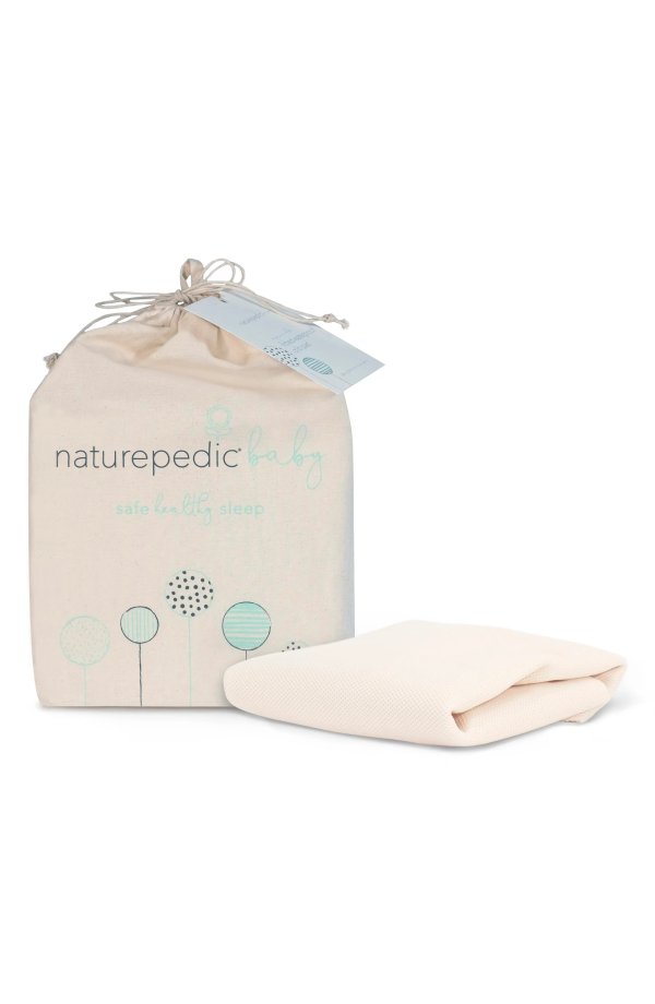 Organic Cotton Breathable Waterproof Fitted Crib Protector Pad