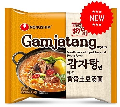 Korean Nongshim Spicy Gamjatang Ramen Family Pack (1 Pack)