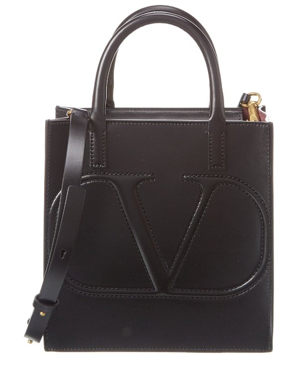 VLogo Leather Tote