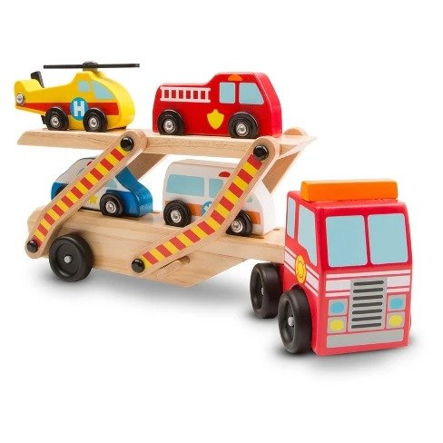 木质救援车玩具
