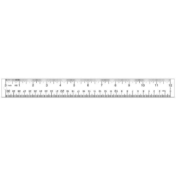 12" Imperial/Metric Scales Ruler (51882-CC)