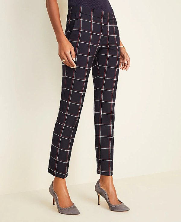 The Ankle Pant in Plaid | Ann Taylor