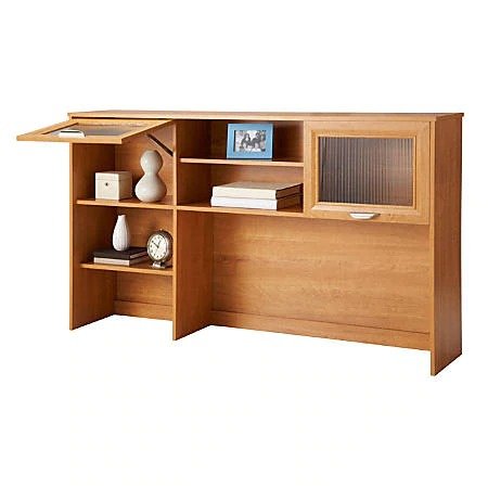 Realspace® Magellan Hutch For Corner/L-Desk, Honey Maple Item # 101110