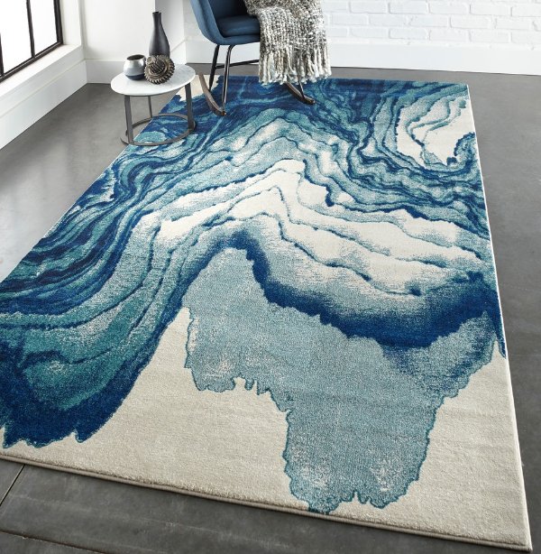 Omari Rug, Atlantic - Contemporary - Area Rugs - by Feizy Rugs