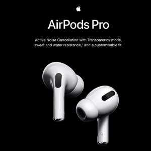 Apple AirPods Pro （2019）无线降噪耳机 音质提升 佩戴舒适