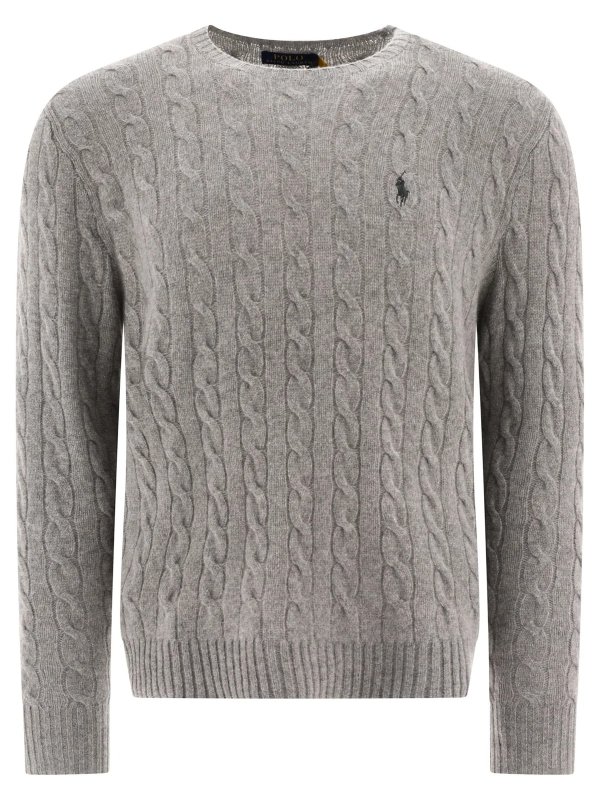 Pony Embroidered Cable-Knit Jumper – Cettire