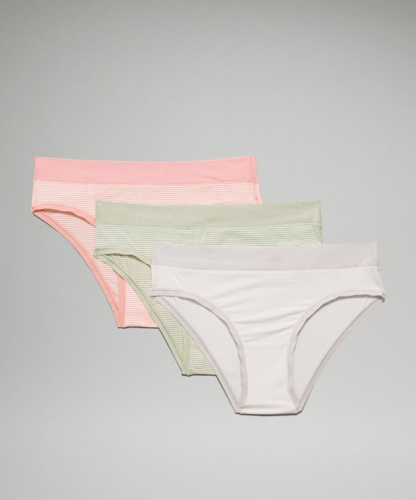 UnderEase Mid Rise Cheeky Bikini Underwear 3 Pack | Women's Underwear | lululemon