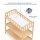 Emily Changing Table In Natural, Comes With 1" Changing Pad, Features Two Shelves, Portable Changing Station, Made Of Sustainable New Zealand Pinewood