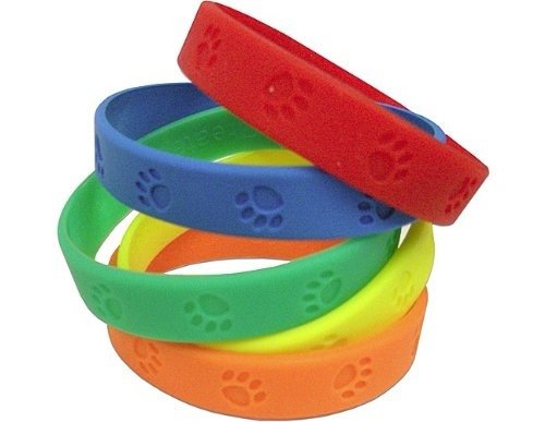 Paw Prints Wristbands, Multi Color (6552)