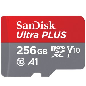 SanDisk - Ultra Plus 256GB microSDXC UHS-I Memory Card