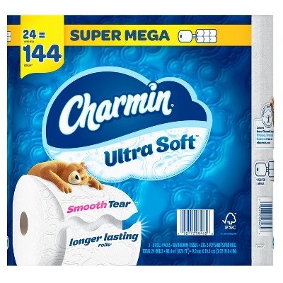 Ultra Soft Toilet Paper - Mega Rolls