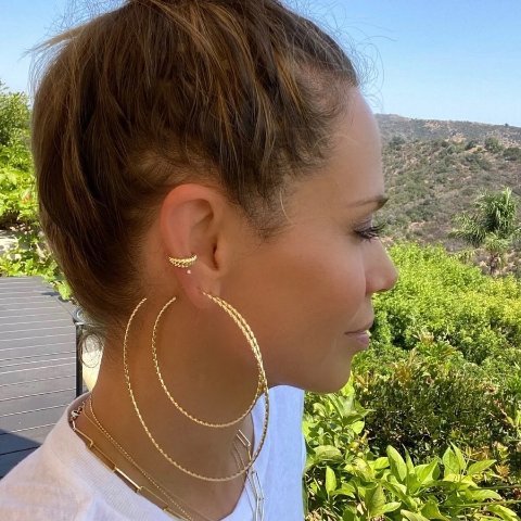 ☆MELINDA MARIA☆海外セレブも愛用3\" BIG ASS HOOPS Big Ass Hoops 3