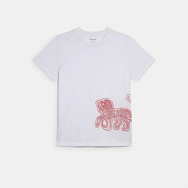 T-Shirt With Horse and Carriage