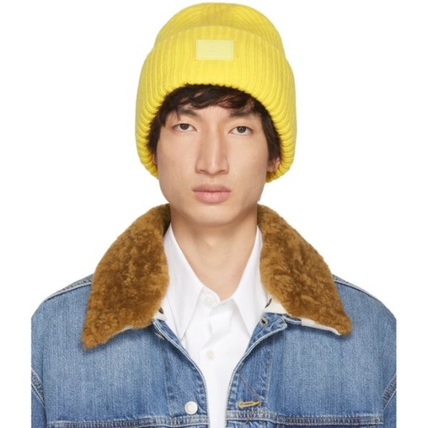 - Yellow Pansy N Face Beanie