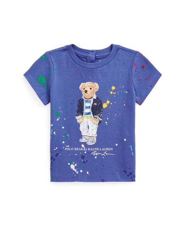 Baby Girls Polo Bear Jersey T-shirt