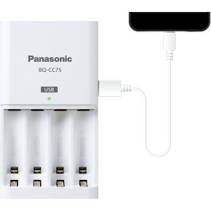 Panasonic BQ-CC75ASBA eneloop 电池充电器