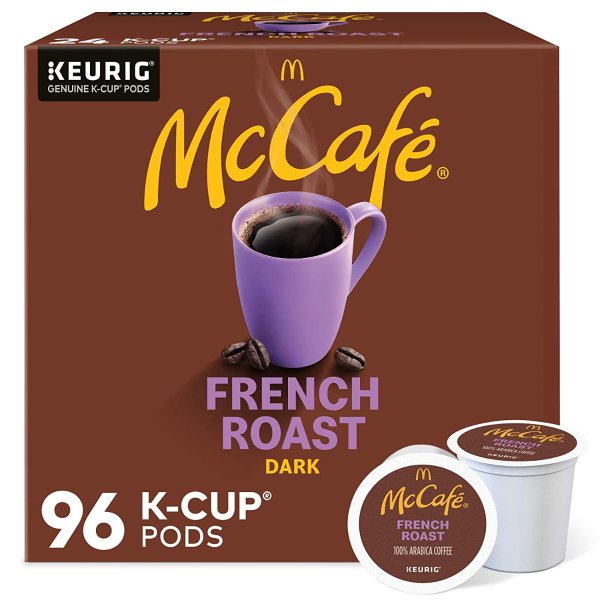 French Roast, Keurig Single Serve K-Cup Pods, Dark Roast Coffee Pods, 96 Count
