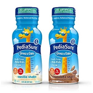 PediaSure Grow & Gain Nutrition Shake Variety Pack Ready-to-Drink 8 fl oz Bottles (Pack of 24)  @ Amazon
