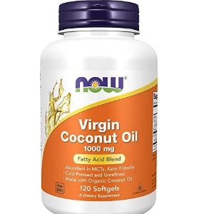 NOW Supplements Virgin Coconut Oil 1000mg 120 Softgels