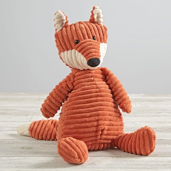 Jellycat Corduroy Fox Stuffed Animal + Reviews | Crate and Barrel