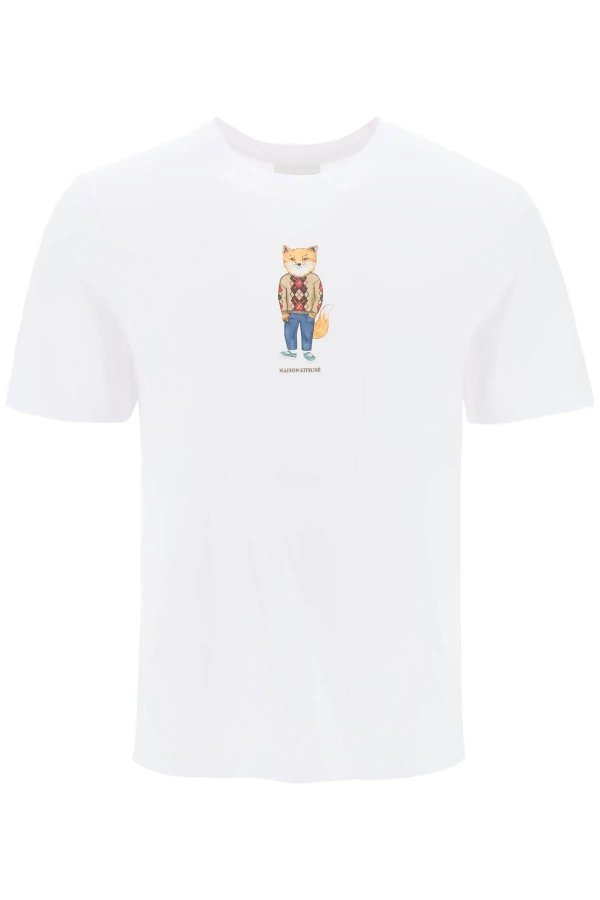Dressed Fox crew-neck T-shirt Maison Kitsune