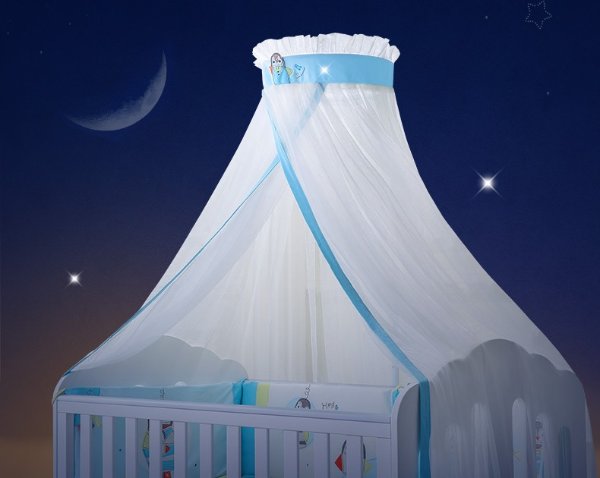 【自营】AUSTTBABY婴儿床蚊帐带支架儿童蚊帐落地开门