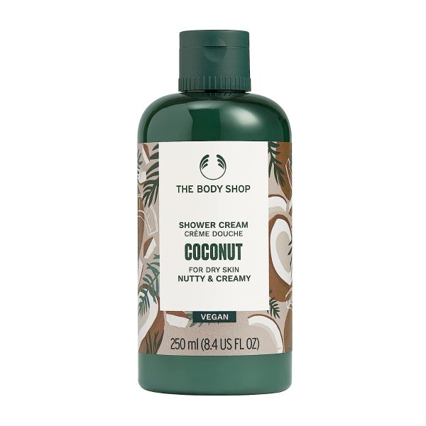 Coconut Shower Cream, Paraben-Free Body Wash, 8.4 Fl. Oz.