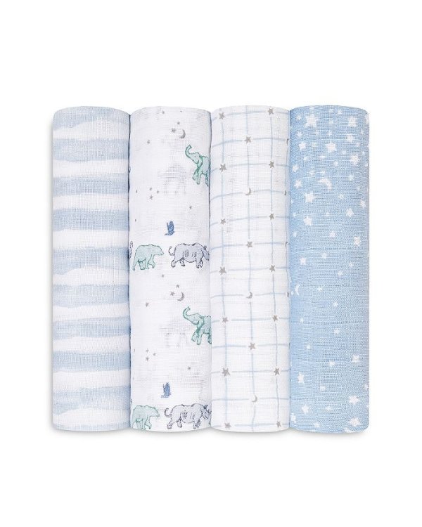 4 Pk. Printed Classic Swaddles